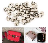 Alomejor 50 Piezas de Cierre de Libro con Pasador de Latón Duradero para Etiquetas de Nombres y Bolsas de 0,3 X 0,4 Pulgadas para Libros de Exhibición (Champán)