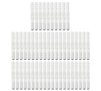 Alomejor 50 Piezas de Conector de Lengüeta para Manguera de Aire Acondicionado, Conector de Lengüeta para Manguera de Refrigerante de Aluminio, Diseño Recto Universal para Coche, Camión, Conexión de