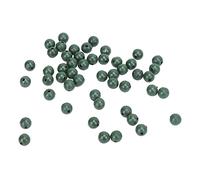 Alomejor 50 Piezas de Frijoles Espaciales de 8 Mm, Tapón de Línea de Pesca de Gel de Sílice con Forma Redonda Suave para Pesca Nocturna o en Aguas Profundas, Evita Daños a la Línea (Green)