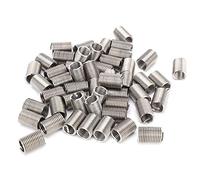 Alomejor 50 Piezas de Inserto de Rosca de Alambre de Acero Inoxidable para Kit de Reparación de Tornillos - Sujetadores de Rosca Duraderos M10 X 1,5 para Equipos Automotrices y Mecánicos (2.5D)