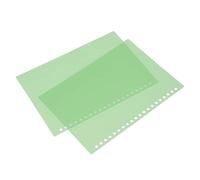 Alomejor 50 Protectores de Hojas Mate para Presentaciones, Cubiertas de Papel Flexibles, Tamaño A5, Ideales para Cuadernos e Informes, Hechos de Plástico PP de Primera Calidad (GREEN)