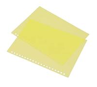 Alomejor 50 Protectores de Hojas Mate para Presentaciones, Cubiertas de Papel Flexibles, Tamaño A5, Ideales para Cuadernos e Informes, Hechos de Plástico PP de Primera Calidad (YELLOW)