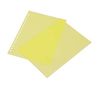 Alomejor 50 Protectores de Hojas Mate para Presentaciones, Cubiertas de Papel Flexibles, Tamaño A5, Ideales para Cuadernos e Informes, Hechos de Plástico PP de Primera Calidad (YELLOW)