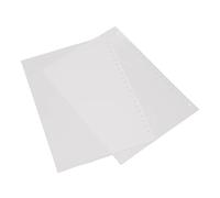 Alomejor 50 Protectores de Hojas Mate para Presentaciones, Cubiertas de Papel Flexibles, Tamaño A5, Ideales para Cuadernos e Informes, Hechos de Plástico PP de Primera Calidad (WHITE)