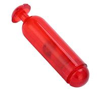 Alomejor 50 Sonajeros de Tubo de Inserción de Señuelo de Pesca de 21 Mm, Sonido de Bola de Acero Inoxidable Que Atrae a los Peces para una Mayor Tasa de Captura, con Material de PVC (Rojo)