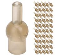 Alomejor 50 Uds 17mm Pesca con Forma de Tulip¨¢n Manguera Terminal de Goma Protector de Nudo Protector de Nudo de Pesca Cuentas amortiguadoras Accesorio de Pesca