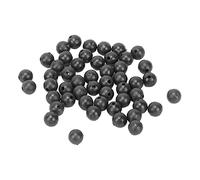 Alomejor 50 Unidades de Perlas Espaciales de 8 Mm, Perlas de Gel de Sílice para Detener la Línea de Pesca y Evitar Colisiones, Ideales para la Pesca Nocturna y en Aguas Profundas. (Black)