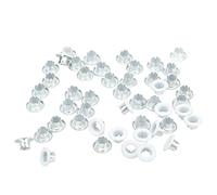 Alomejor 500 Ojales de Metal de Color, Accesorio Duradero para Zapatos, Ropa, Manualidades, Mano de Obra Fina para Zapatos, Accesorios de Ropa (YK4/5C10 (blanco))