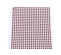 Alomejor 500 señuelos de pesca con efecto epoxi 3D para hacer cebos de bricolaje, 3 mm, 4 mm, 5 mm, ojo de realista, ojo de artificial, ojo de (3 mm, rojo)
