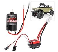 Alomejor 550 RC Motor Cepillado 360A Motor eléctrico Apto para 1/10 Escala RC Rock Crawlers Rock Racers(21T)