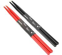 Alomejor 5A Drum Sticks Maple Wood for Percussion Practice, Durable Drumsticks Set Ideal for Kids, Adults, Beginners and Professionals (Red)