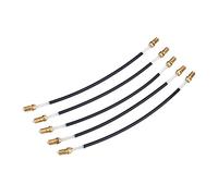 Alomejor 5Pcs Violin Tailgut Tailcord Gut Cord Nylon Antideslizante Tailcord con Conector de Tornillo de latón para violín 3/4 4/4