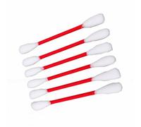 Alomejor 6 Juguetes para Gatos con Hisopo de Algodón con Hierba Gatera, Palitos para Masticar Interactivos para Juegos de Gatitos en Interiores (Rojo)
