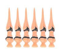 Alomejor 6 Tees de de Plástico PE, Innovadora Herramienta de Práctica de Entrenamiento en Forma de Bikini con Patas Bifurcadas para Putting Green, Accesorios de Livianos y Fáciles de (Black)