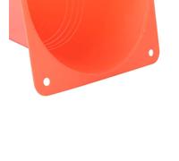 Alomejor 6pcs 18cm Conos Deportivos Conos de Entrenamiento de fútbol Marcador Tráfico Cono(Naranja)