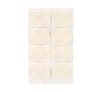 Alomejor 8Pcs Sax Mouthpiece Patch Pad 0.3/0.5/0.8mm Boquilla Parches Almohadillas Cojines para Clarinete y saxofón Soprano Alto Tenor(0.3mm Small Oval-Blanco)