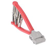 Alomejor Abrazadera de Arranque de 3 Resortes para Raquetas de Bádminton/Tenis, Herramienta de Encordado Duradera y Fácil de Manejar para Profesionales, Aluminio, como Se Muestra en la Imagen