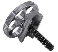 Alomejor Abrazadera de Bisagra de Bicicleta C Hebilla Placa de Abrazadera de Bisagra Integrada CNC para Bicicleta Plegable Brompton(Titanio)
