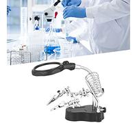 Alomejor Abrazadera de Lupa LED con Fuente de Luz Ajustable para Laboratorio y Joyería, Tamaño Pequeño, Fácil de Transportar, 1 Pieza (TE-801)