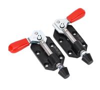 Alomejor Abrazadera de Palanca de Liberación Rápida de Empuje y Tracción Precisa, Abrazadera de Codo de Hierro Fundido Fuerte para Carpintería, Bricolaje, Posicionamiento Izquierdo y Derecho para