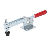 Alomejor Abrazadera de Palanca Eficiente, Fuerza de Sujeción de 230 Kg, Herramienta de Abrazadera Manual de Liberación Rápida Horizontal para Soldadura, Accesorios, Hierro