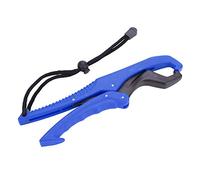 Alomejor Abrazadera de Pesca Flotante Engranaje ABS Labio Agarre Alicates Pinza de Pescado con Cuerda Ajustable(L-Blue)