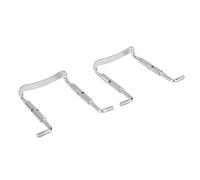 Alomejor Abrazadera de Tornillo de Apoyo de Barbilla de Violín de Latón para Accesorios de Instrumentos 2 Piezas Tratamiento Fino Dorado Reflectante Anticorrosión para Entusiastas del (SILVER)