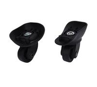 Alomejor ABS de alta calidad, KOFFER SARE Bader, SLEARE Rolling Rouse Back CIGERS para reparaciones simples, 2 para maletas con ruedas, color negro