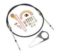 Alomejor ACA 1804 Kit de Varillaje de de Columna de Cable de Transmisión Cambios de Engranajes Mejorados y Eficientes para Transmisiones TH350 TH400 700R4 TH200 2004R 4L80E, Cable de Palanca de