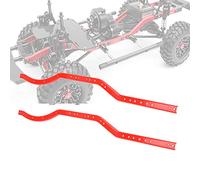 Alomejor Accesorio de Actualización de Marco Chasis Acero Duradero para el Automóvil Axial SCX10 RC, Color, 2 Piezas, Liviano y Fácil Instalar, Adecuado para RC -tusiasts
