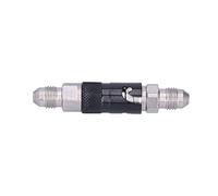 Alomejor Accesorio de Línea de Freno, Conector de Liberación Rápida de Aleación de Aluminio AN3, Junta Giratoria, Junta Tórica Interna, Bloqueo de Bayoneta de Giro de Empuje para Manguera de Líquido