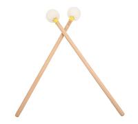 Alomejor Accesorios de Batería Mazo Set 2 piezas: Percusión Suave, Robusto (YELLOW)