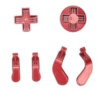 Alomejor Accesorios de Controlador de Repuesto de Paletas D de Metal de Acero Inoxidable para una Experiencia de Juego Mejorada para One Series 2 - 5 Unidades (rojo)