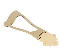 Alomejor Accesorios de Guitarra, Cordal de Puente Cromado para Instrumentos de Cuerpo Hueco, Componente de Metal Duradero con Fácil Instalación para Guitarristas de Jazz