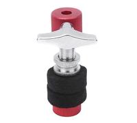 Alomejor Accesorios de Kit de Tambor Negro Rojo Hihat Cymbal Clutch para Tambores de Jazz, Accesorios de Instrumentos Musicales