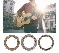 Alomejor Accesorios para Boca de Guitarras Acústicas Clásicas, 3 Piezas de Incrustaciones de Agujero de Sonido para Guitarra con Patrones Exquisitos para Decoración de Guitarra