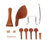 Alomejor Accesorios para violín 4/4 1 Juego de Piezas de violín de Madera de azufaifo con Pieza Trasera Clavijas de afinación de Clavijas Kit de Accesorios para Piezas de violín de Cola de