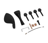 Alomejor Accesorios para Violín, Clavijas de Afinación de Metal, Clavija y Mentonera para Instrumentos Musicales 4/4