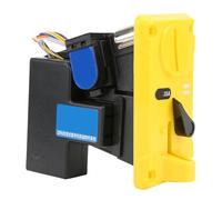 Alomejor Aceptador de Caja Selectora de Monedas Comparativo con Cubierta Abatible de Luz LED para Máquina Expendedora (YELLOW)