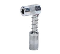 Alomejor Adaptador de Acoplador de Pistola de Engrase Diseño de 90 Grados Herramienta de Alto Rendimiento para Espacios Reducidos y Aplicaciones de Lubricación de Piezas de Máquinas Acero de