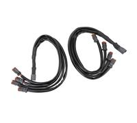 Alomejor Adaptador de Arnés de Cableado DT Caucho Cobre Conector Adaptador de Arnés de Cableado DT 120 W Plug and Play Resistente Al Calor 19,6 Pulgadas para Barra de Luz LED Luces Antiniebla Luces