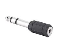 Alomejor Adaptador de Audio Macho de 6,5 Mm a Hembra de 3,5 Mm Transmisión de Señal de para la Mayoría de los Dispositivos Material de Latón Resistente