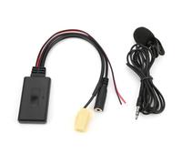 Alomejor Adaptador de Cable Auxiliar Bluetooth Adaptador Auxiliar Bluetooth con ABS y Micrófono Manos Libres 5.0 Plug and Play Transmisión de Audio Soporte de Llamadas para 500 Grande Punto Qubo