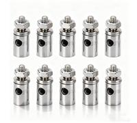 Alomejor Adaptador de Conector de Varilla de Empuje RC de Acero Inoxidable 1.8mm, Conectores de Varilla Servo para Avión Modelo RC, Dron y Helicóptero, Accesorios para Aeromodelism