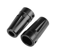 Alomejor Adaptador de Eje Recto Trasero de Aleación de Aluminio, Reemplazo Resistente para AXIAL AX90056, Incluye 2 Adaptadores para Mayor Durabilidad y Ajuste (AX30789BL Negro)