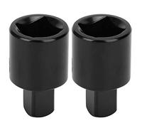 Alomejor Adaptador de Enchufe de Acero con Alto Contenido de Carbono Convertidor de 1/2 a 3/8 para un Fácil Uso de Llave de Trinquete, 2 Piezas