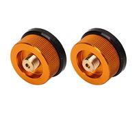 Alomejor Adaptador de Gas Propano Convertidor de Estufa Liviano Apagado Automático para Acampar Al Aire Libre Senderismo 2 Piezas