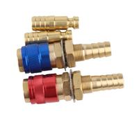 Alomejor Adaptador de Gas Refrigerado por Agua de Latón, Conector Rápido para Soplete de Soldadura MIG TIG, 2 Piezas, Portátil (10mm)