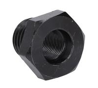 Alomejor Adaptador de Husillo de Cabezal de Torno para Carpintería, Placa Frontal de Acero Duradera para Inserto de Portabrocas de Rosca de 3/4 pulg. X 16 Tpi a 1 pulg. X 8 Tpi, Ideal para