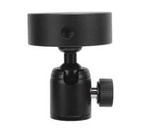Alomejor Adaptador de Montaje para Trípode Satelital, Adaptador de Aluminio de para Mini, Uso Versátil para Actividades Al Aire Libre, 2 Unidades (Negro)